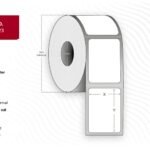 Label 76x50 - Core 25. White.  Eco. DT. Permanent. 620  labels per roll. 24 rolls per box. Black Mark