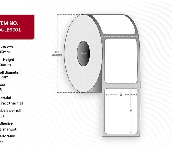 Capture CA-LB3001 printer label White