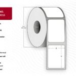 Label 100x74, Core 40,  Diameter 153 mm. Thermal  print. Uncoated. Permanent. 1700 labels per roll. 8 rolls per box.