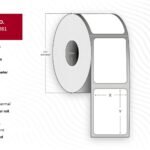 Label 76x38, Core 40,  Diameter 98 mm. Thermal  print. Top coated. Permanent. 1000 labels per roll. 12 rolls per box.