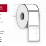 Label 102x76, Core 76,  Diameter 185 mm. Thermal  print. Top coated. Permanent. 1890 labels per roll. 6 rolls per box.