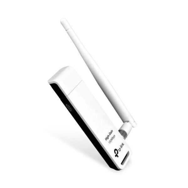 150M WLAN USB-HIGH-GAIN-Stick TL-WN722N, Wireless, USB,  WLAN, Wi-Fi 4 (802.11n), 150 Mbit/s, Black,White