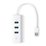 USB 3.0 to Gigabit Ethernet UE330, USB 3.0 (3.1 Gen 1)  Type-A, RJ-45,USB 3.2 Gen 1 (3.1 Gen 1) Type-A, 1000 Mbit/s, White, USB,