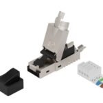 RJ45 FTP plug Cat6a for  AWG22-23 solid/stranded  conductor