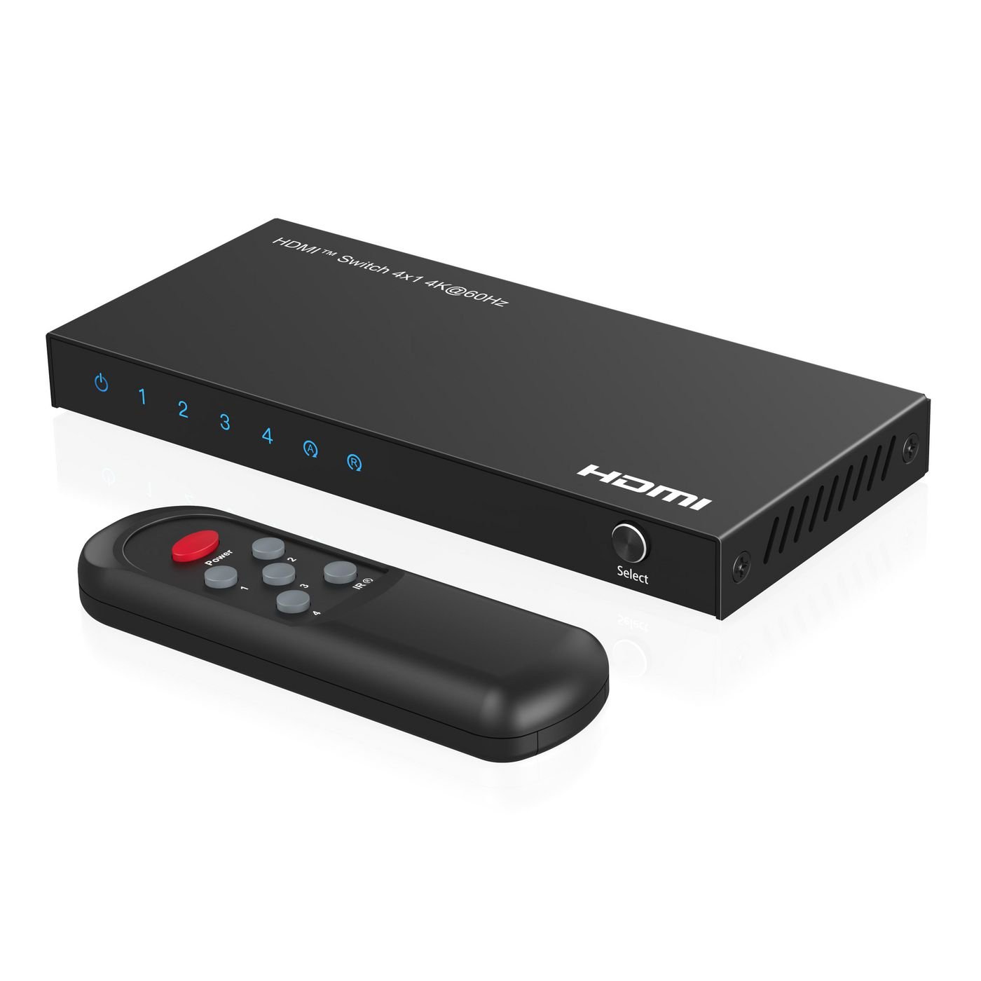 Img_32393831.jpg 4K@60Hz HDMI Switch 4x1, HDCP 2.2, w/ Remote control - Image 1