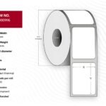 Label 60 x 60 - Core 25.  Yellow. Top-coated. DT.  Permanent. 1.200 labels per roll. 12 rolls per box 60x60 yellow Permanent -