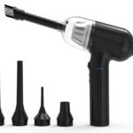 2in1 - Cordless Air Duster  (blower) and Vacuum Cleaner  with 7500mAh Battery and 3 Gears windspeed, Including 5 attachments and USB-C