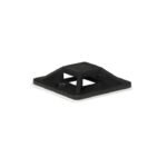 Self-adhesive Zip Tie Mounts,  25mm x 25mm, 50pcs, Black