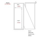 Post label 105 x 251mm 2000 pcs / box,  z-fals permanent