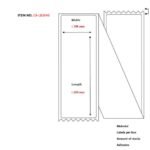 Label 105x220, Core Fanfold  Thermal print. Uncoated.  Permanent.