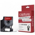 Capture CA-S0720580 label-making tape Black on yellow D1
