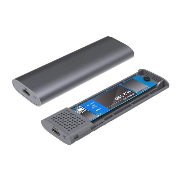 USB3.2 Type-C Tool free  Enclosure for M.2 PCIe  NVMe/SATA SSDs
