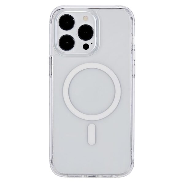 BERLIN iPhone 15 Pro Max  Clear Magnetic Cover.  Material: TPU and PC