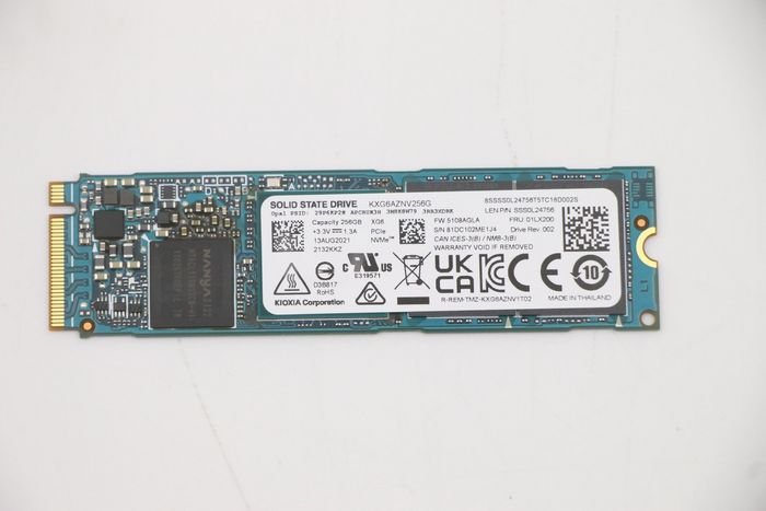 Img_32565437-1 SSD M.2 PCIe NVMe FRU SSD 256GB RoHS Toshiba M.2 XG6 256GB OPAL 2 0 - Image 1