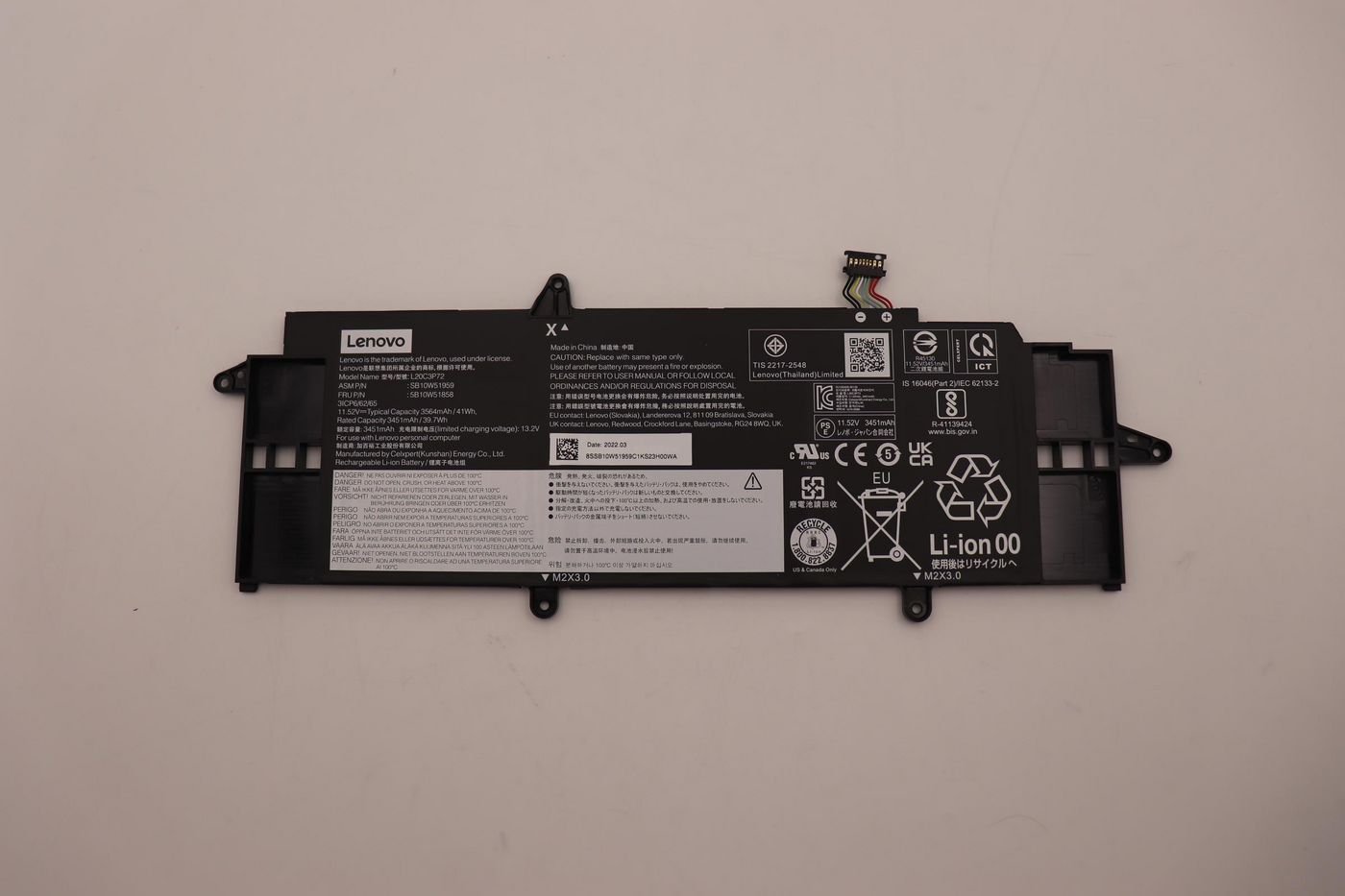 Img_32565793.jpg 41Wh Lithium-Ion internal laptop battery, 3-cell - Image 1