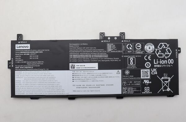 52.8Wh Lithium-ion internal  battery for Lenovo