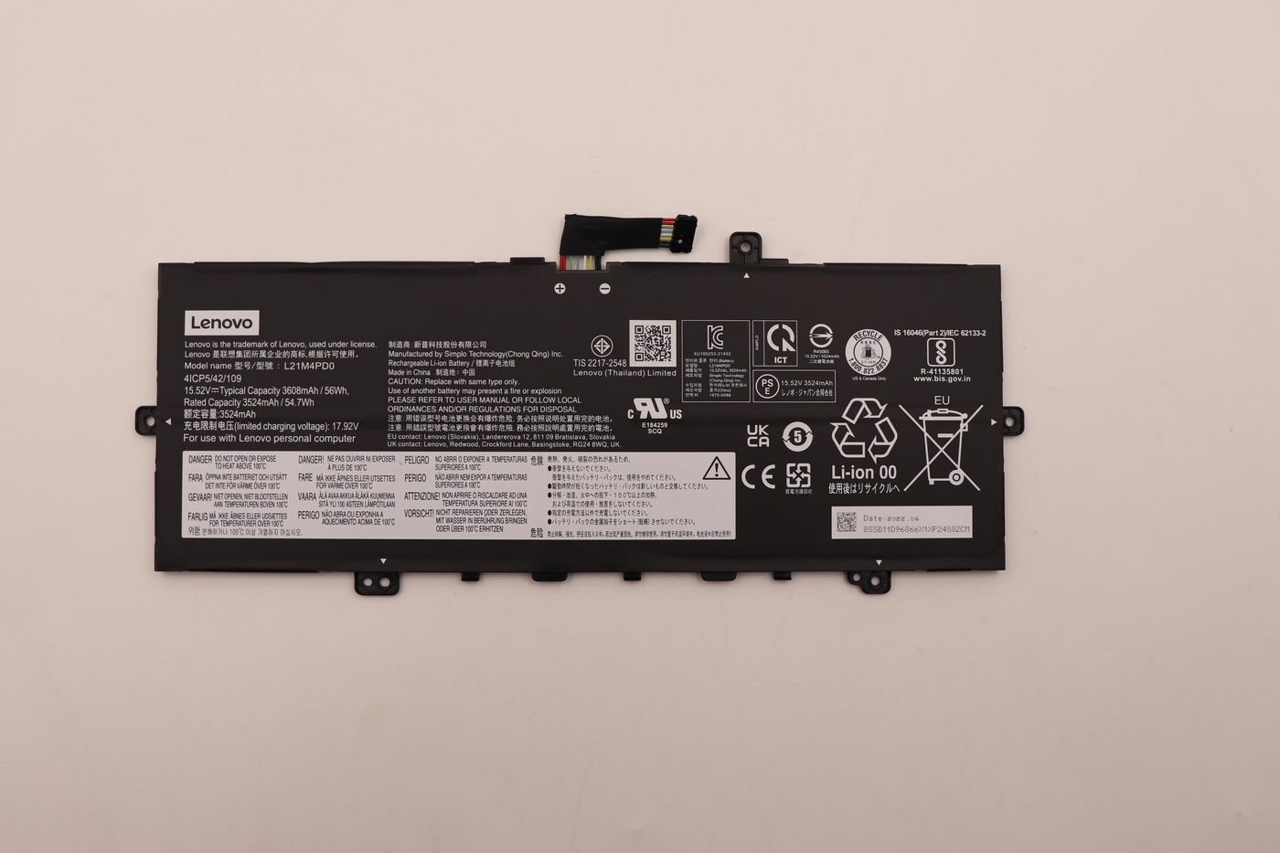 Img_32565824.jpg 56Wh laptop battery for Lenovo ThinkBook 13s - Image 1