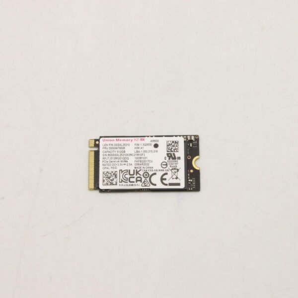512GB M.2 2242 PCIe 4.0 SSD  with OPAL security