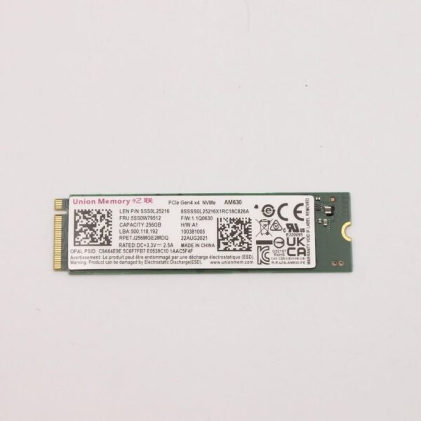 256GB M.2 2280 PCIe 4.0 NVMe  SSD