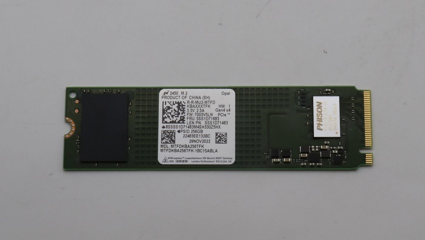 Img_32570027.jpg 256GB M.2 NVMe SSD with PCIe 4x4 interface - Image 1