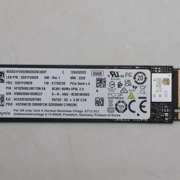 256GB M.2 2280 PCIe 4.0 x4 SSD