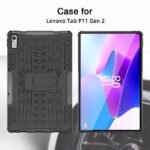 Lenovo Tab P11 2nd Gen  (TB350FU) PORTLAND Hybrid  Case. Black Raised sides and hard-shell design with kickstand - Image 3