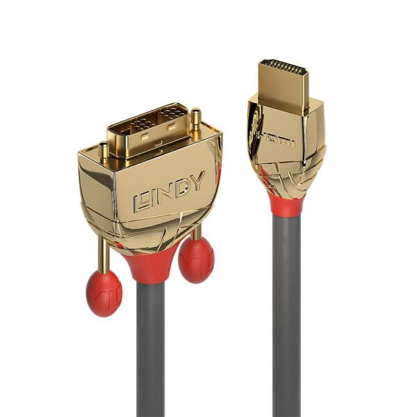 5m HDMI to DVI-D Cable, Gold  Line