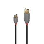 2m USB 2.0  Type A to C  Cable, Anthra Line