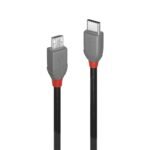 0.5m USB 2.0  Type C to  Micro-B Cable, Anthra Line