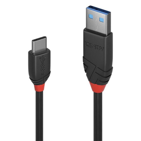 1m USB 3.2 Type A to C Cable,  10Gbps, Black Line