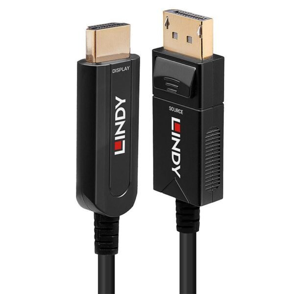 10m Fibre Optic Hybrid  DisplayPort 1.2 to HDMI 18G  Cable