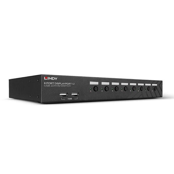 8 Port DisplayPort 1.2, USB  2.0 & Audio KVM Switch