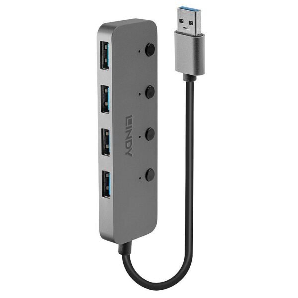 4 Port USB 3.0 Hub with  On/Off Switches