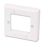 Single Gang Snap In Face  Plate (2 Module)