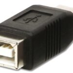 USB Adapter, USB A Male to B  Female