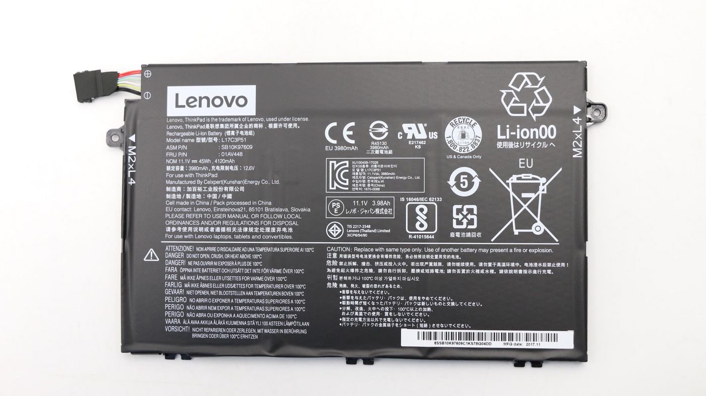 Img_32620540.jpg 45Wh Internal Battery for Lenovo ThinkPad - Image 1