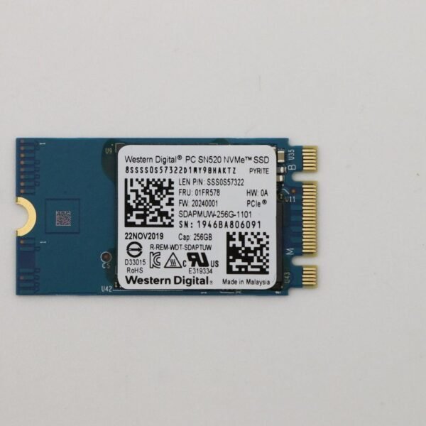 256GB M.2 PCIe NVMe  solid-state drive