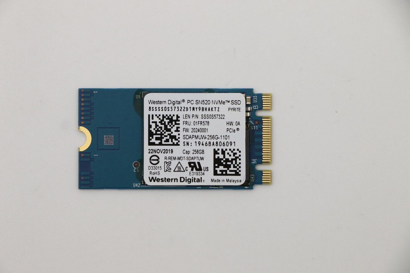 Img_32622338.jpg 256GB M.2 PCIe NVMe solid-state drive - Image 1