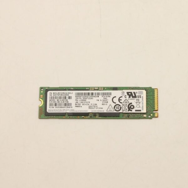 512GB M.2 PCIe NVMe  solid-state drive