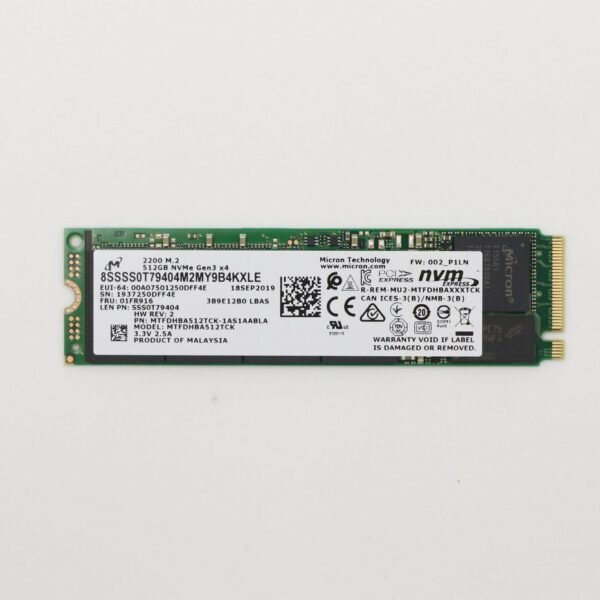 512GB M.2 PCIe NVMe SSD