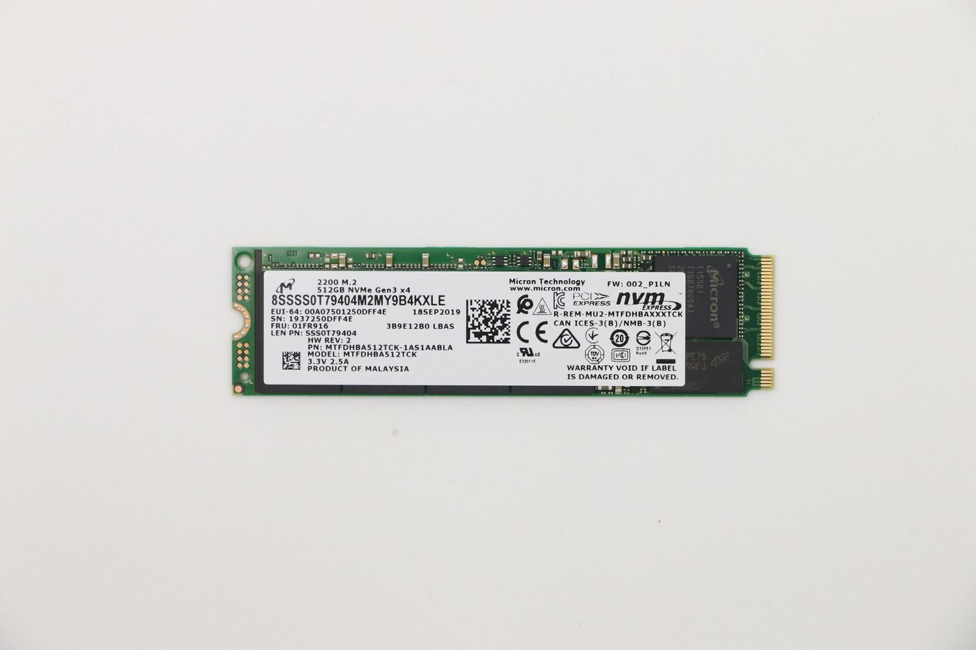 Img_32622360.jpg 512GB M.2 PCIe NVMe SSD - Image 1