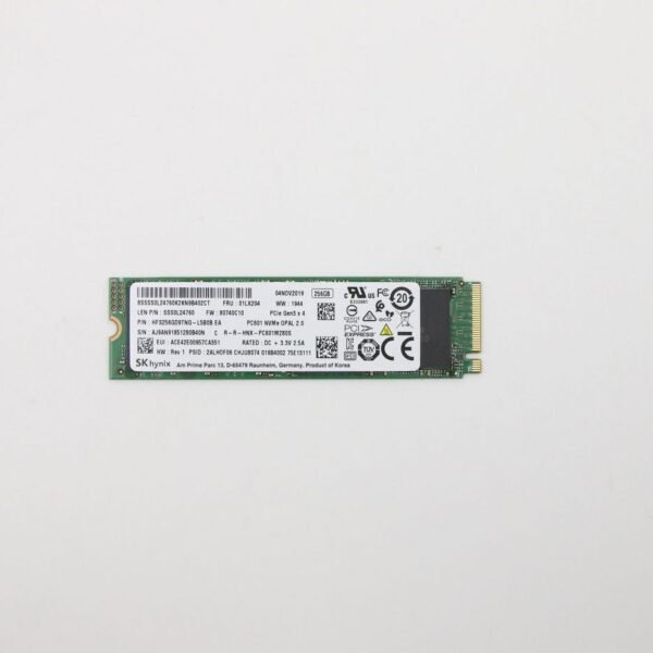 256GB M.2 PCIe NVMe  solid-state drive