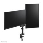 DS60-425BL2, Dual Monitor  Arm, 17-27", 0-8 kg/Screen,  Space Saving T-Rex Model, 100% Plastic-Free Packaging, -Black - Image 4