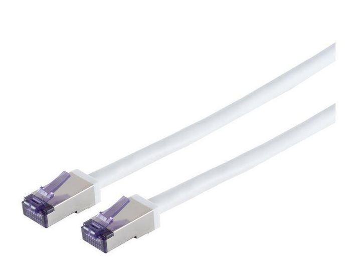 Img_32706408-1 HIGH-FLEX Cat6a S/FTP White 0.25m - Image 1