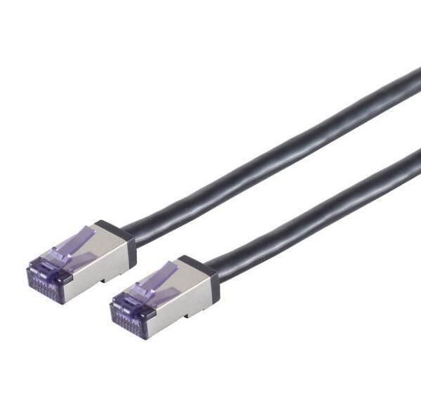 HIGH-FLEX Cat6a S/FTP  Black  10m High-Flex Shielded  High-Flex Shielded Network Cable, Soft PVC, AWG26/7 CU