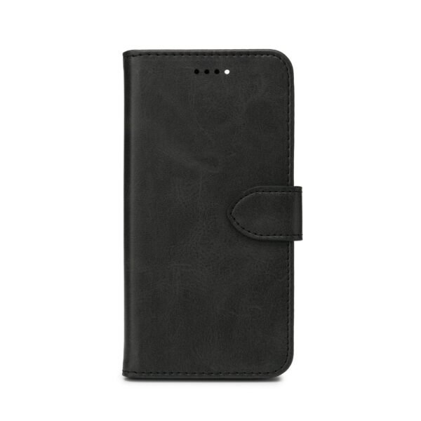 WALES iPhone 15 Wallet Cover.  Black. Material: 100% plastic