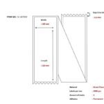 Ship-label 105 x 220mm,  Direct Thermal, Fanfold, 2000  labels per box