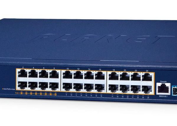 Layer 3 8-Port 10/100/1000T  90W 802.3bt PoE + 16-Port  10/100/1000T 802.3at PoE + 4-Port 10G SFP+ Managed Ethernet Switch
