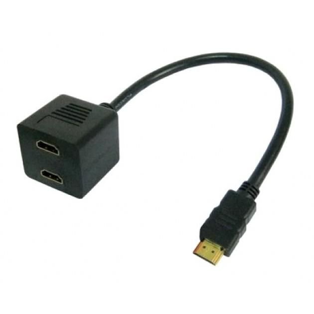Img_32972580.jpg Video Splitter Cable Hdmi M To 2 X Hdmi F Icoc Hdmi-F-002 - Image 1