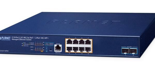 Layer 3, 8-Port 2.5GBASE-T  802.3at PoE + 2-Port  10GBASE-X SFP+ Managed Ethernet Switch